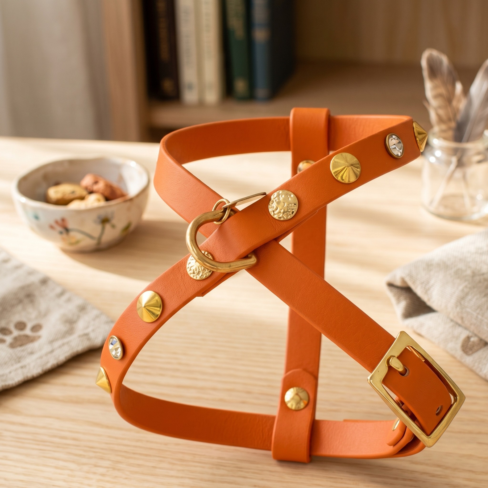 Pettorina per Cani in Biothane Light Gold